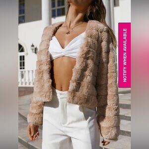 Faux Fur Crop Jacket